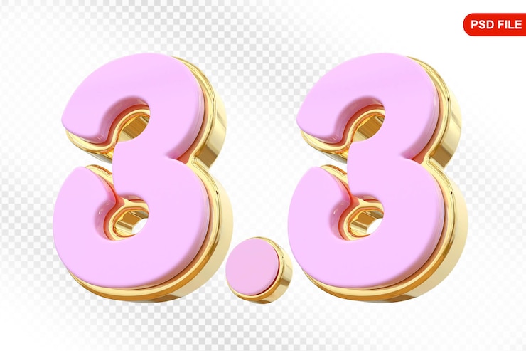 PSD 3 promoção de vendas número rosa