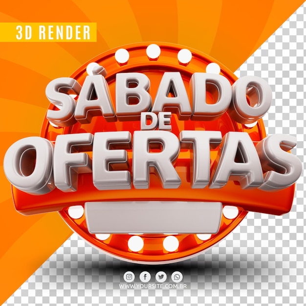 PSD 3º sábado de ofertas para empresas e eventos