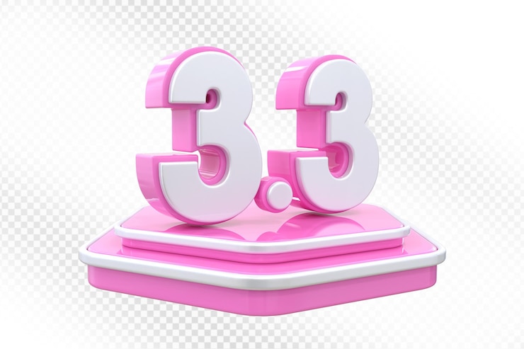 PSD 3 venta de promoción rosada en 3d