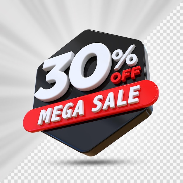 30 por ciento de descuento en Mega Render 3D