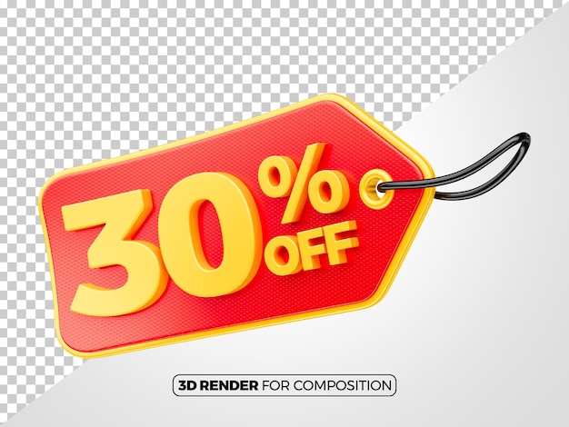 30 descontos vermelhos para a composição