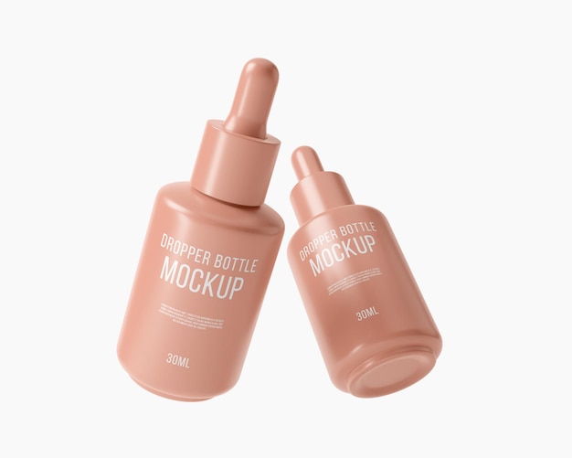 PSD 30 ml tropfflasche mockup