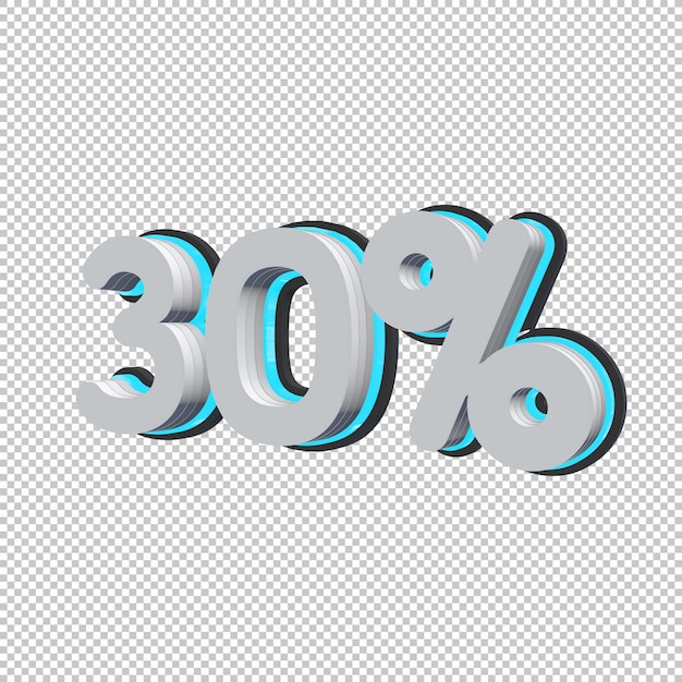 30 Prozent 3D-Rendering
