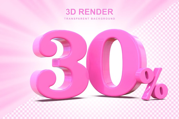 30 Prozent Angebot in 3D
