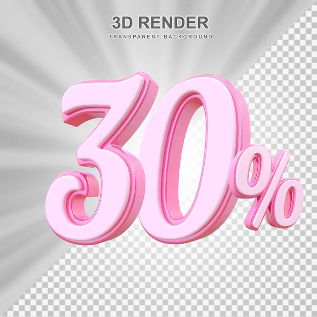 30 Prozent Rabatt auf den Verkauf von 3D