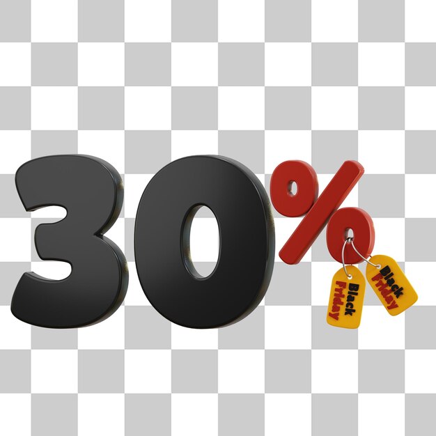 PSD 30 % de réduction sur les illustrations 3d