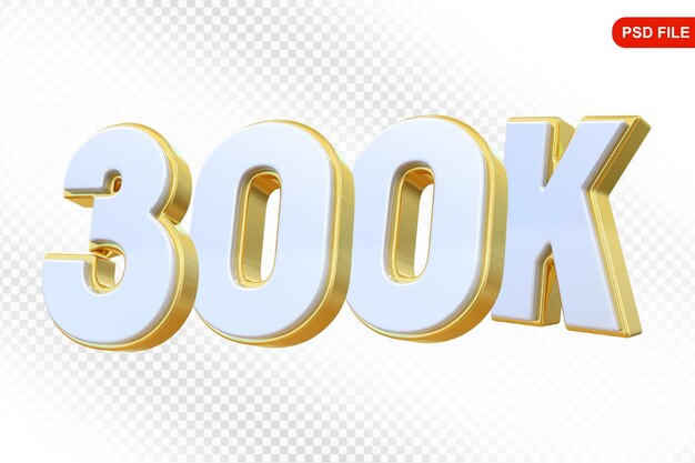300K Sigue Número de Oro Gracias por seguir