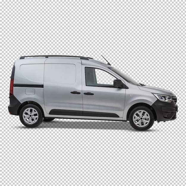 PSD 32 de 32 conjunto de 360 grados gris kangoo cargo rapid express furgoneta vista de varios ángulos