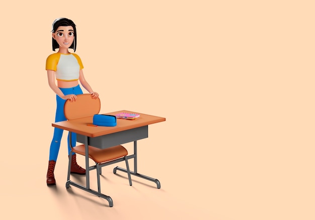 33 Rendering von Back-to-Highschool-Visuals