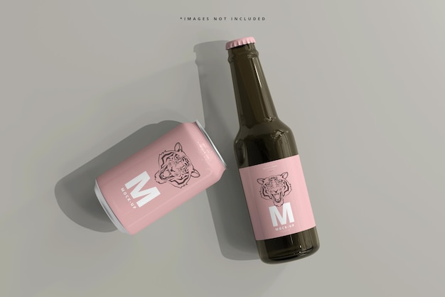 330 ml mittelgroßes Soda oder Bierdose und Flaschenmodell