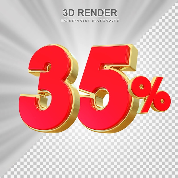 35 por ciento de descuento en la venta del número rojo