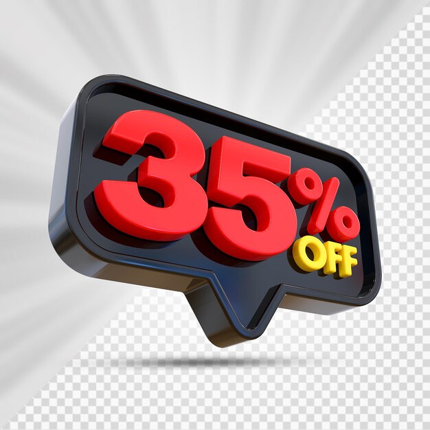 35% de desconto na promoção