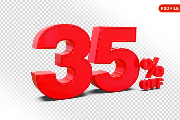 35 Prozent Angebot in 3D