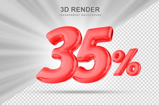 35 Prozent Rabatt 3D-Rendering