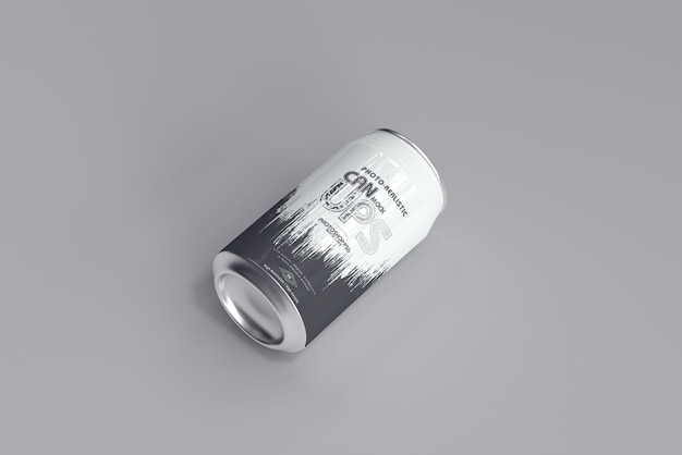 350ml Soda Can Mockup