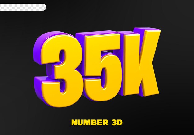 35k sigue el número 3d