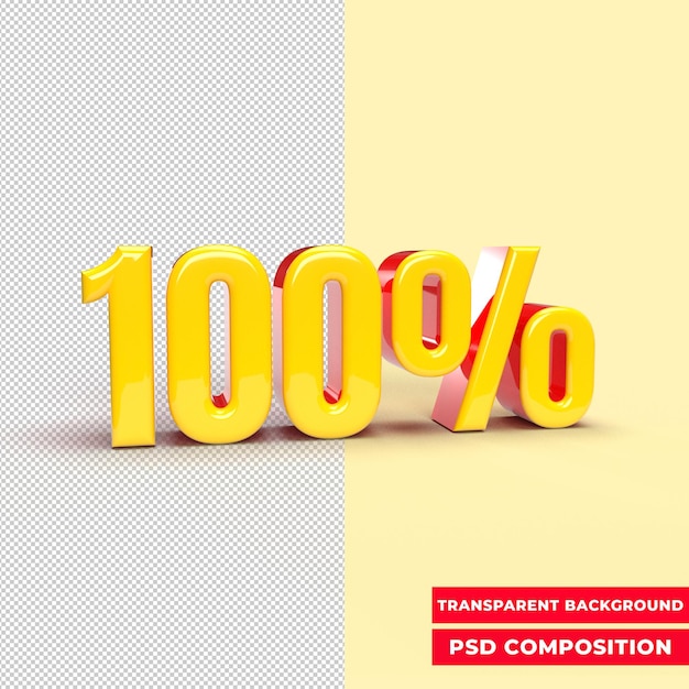 3d 100 por ciento de descuento colección de descuento amarillo brillante 100 por ciento