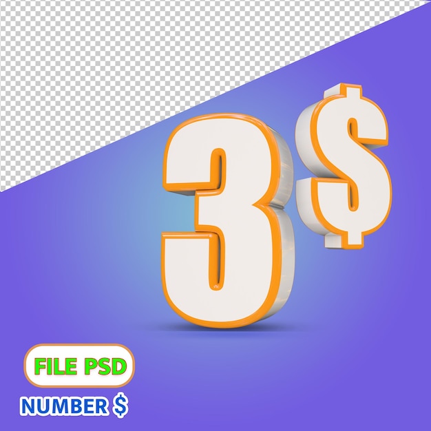 PSD 3d 3 dólares