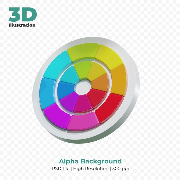 PSD 3d 3d rgb