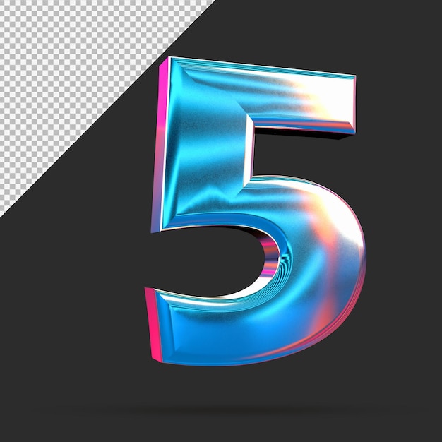 3D 5 Número