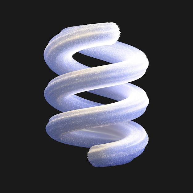 3d Abstract Blaue Spirale mit Textur