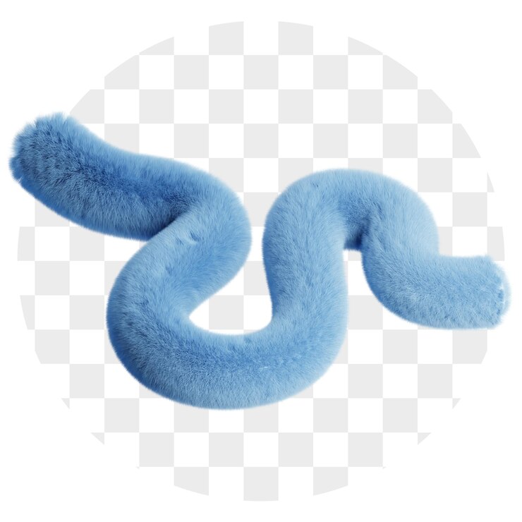 PSD 3d abstract fluffy blue fuzzy (abstracto en tres dimensiones)