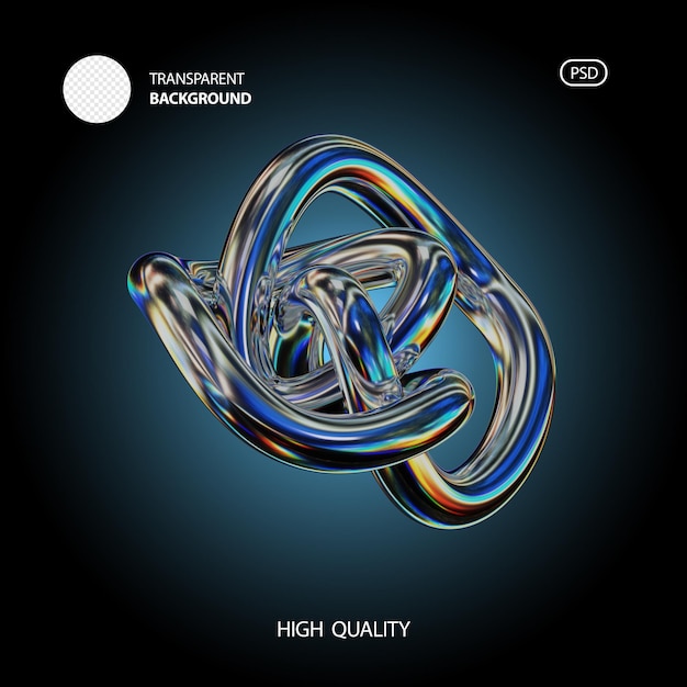3D-Abstrakt-Holographie