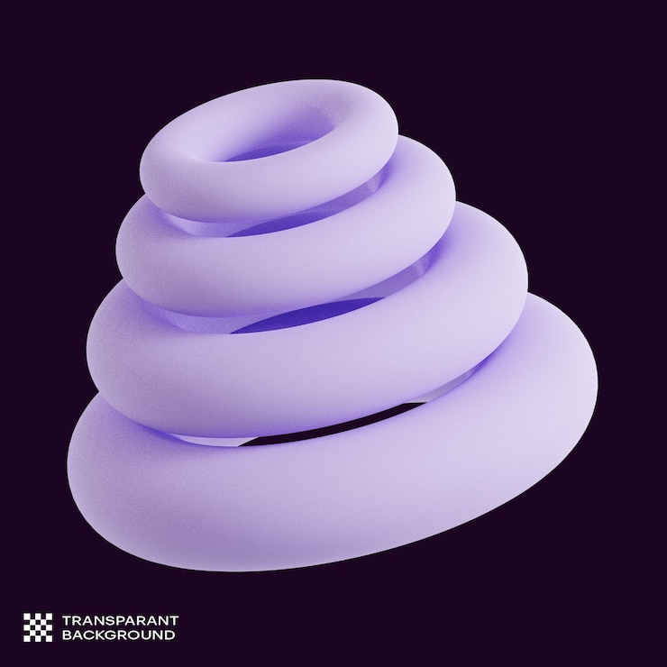PSD 3d-abstrakt-pyramidenzirkelform-symbol