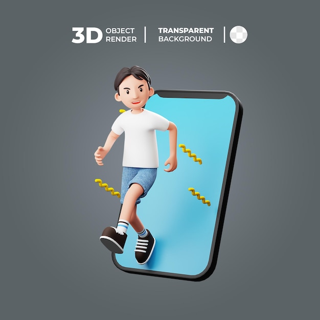 PSD 3d, adolescent, sauter