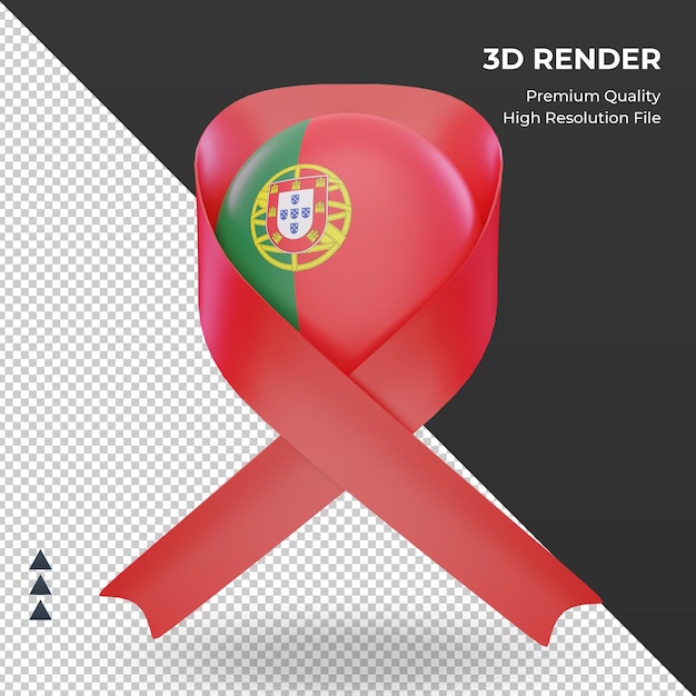 3d aids day portugal renderização vista frontal