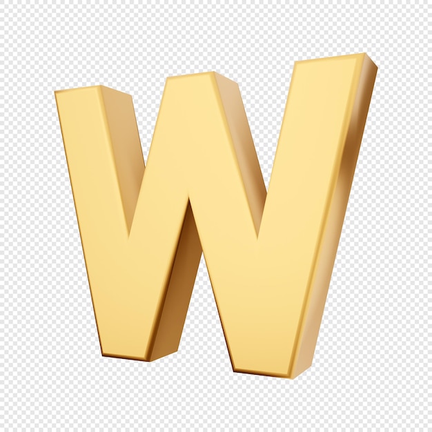 3D-Alphabet-Zahlensymbole Gold-Symbol-Illustration