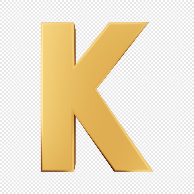 3D-Alphabet-Zahlensymbole Gold-Symbol-Illustration