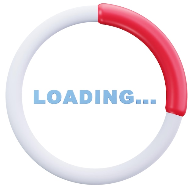 3D Animated Loading Circle