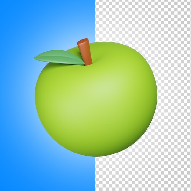 3D-Apfelfrüchte