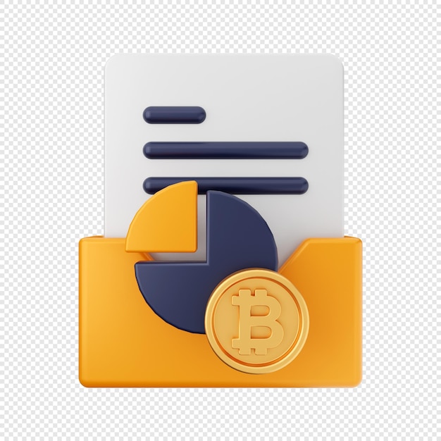 3d archivo carpeta icono ilustración render