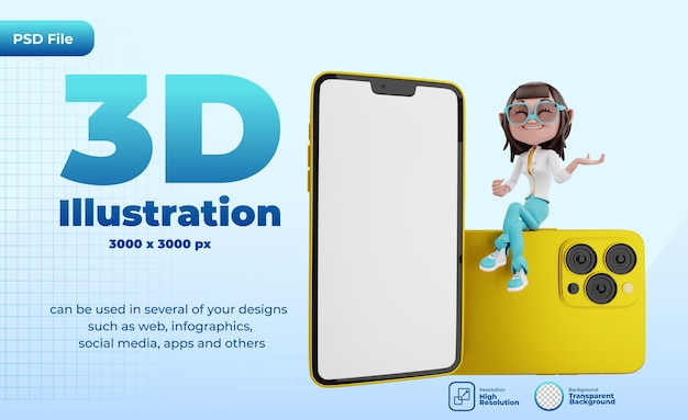 3d Assis Au Téléphone