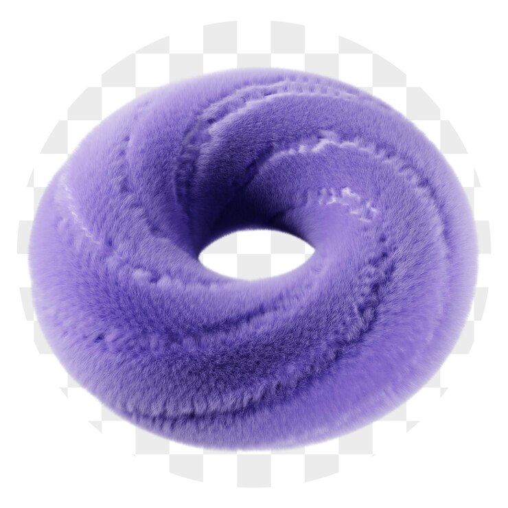 PSD 3d astratto fluffy purple swirl
