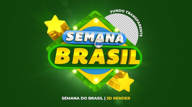 3D-Aufbau in der portugiesischen Woche in Brasilien