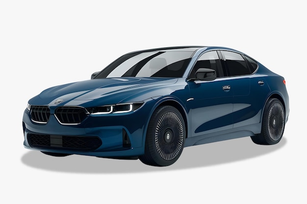 3D-Autoillustration mit PSD-Datei