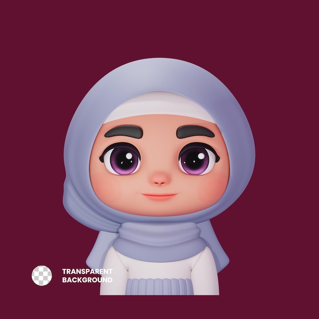 3D-Avatar-Mädchen