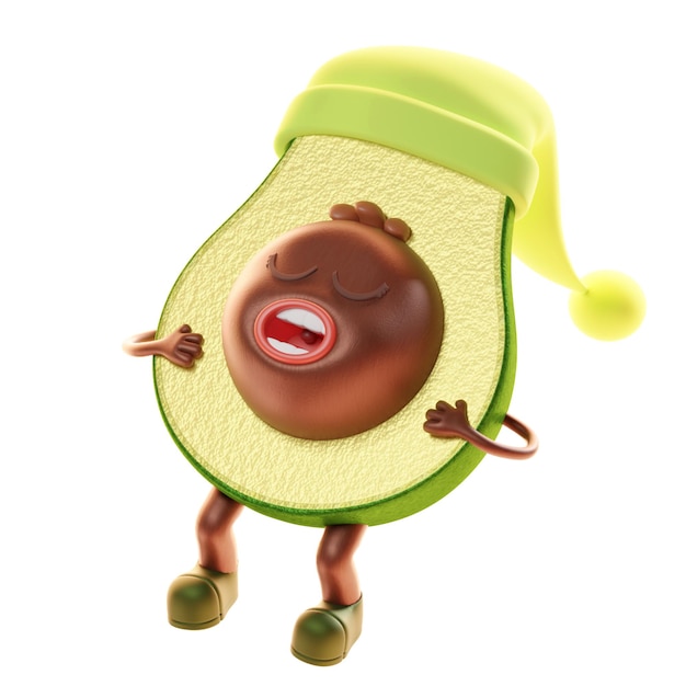 PSD 3d-avocado-charakter