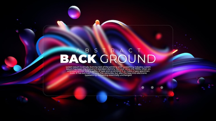 PSD 3d background abstract wallpaper modern morphism neon color shape liquid wave