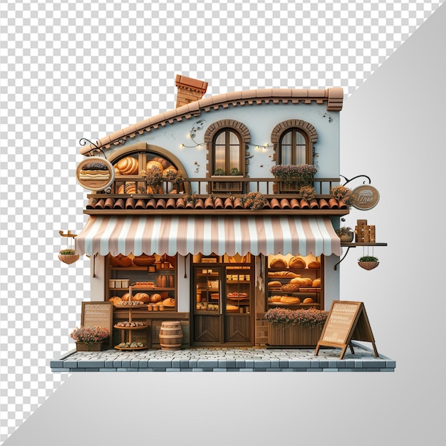 PSD 3d-bäckerei png