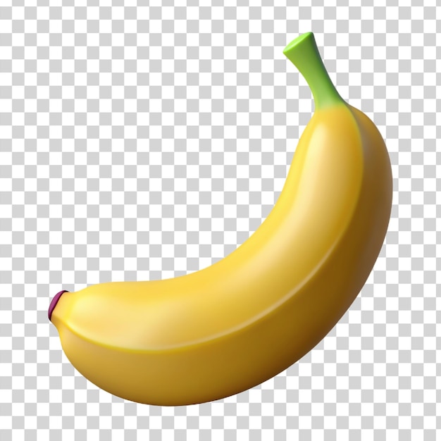 PSD 3d bananen auf durchsichtigem hintergrund