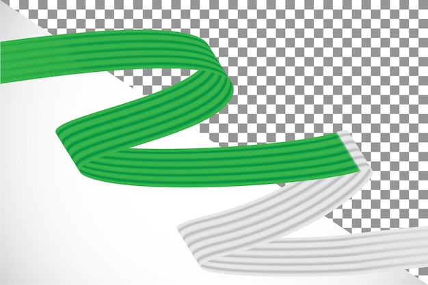 3d-band der algerien-flagge-9