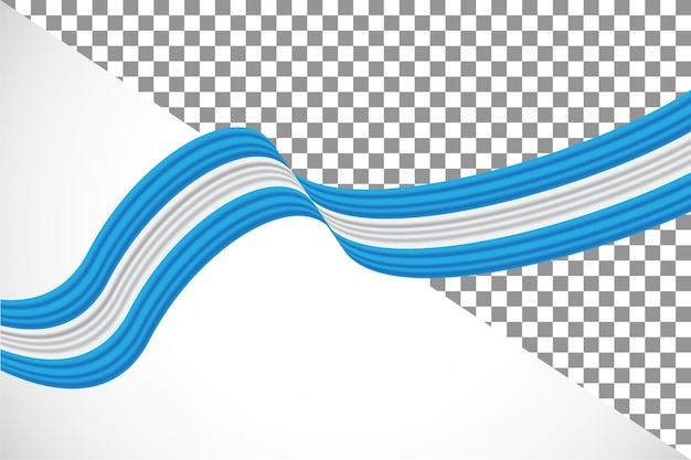 PSD 3d-band der argentinischen flagge38