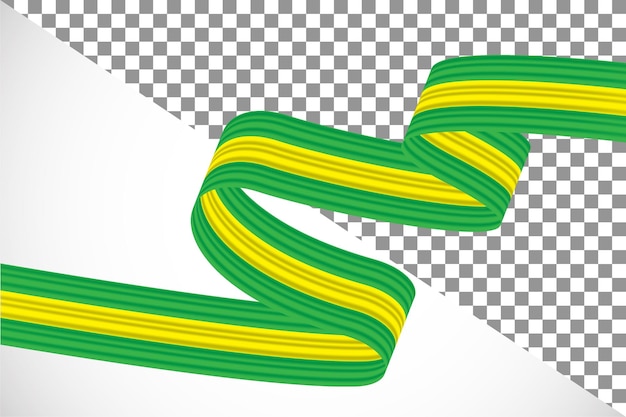 3d-band der brasilien-flagge-13