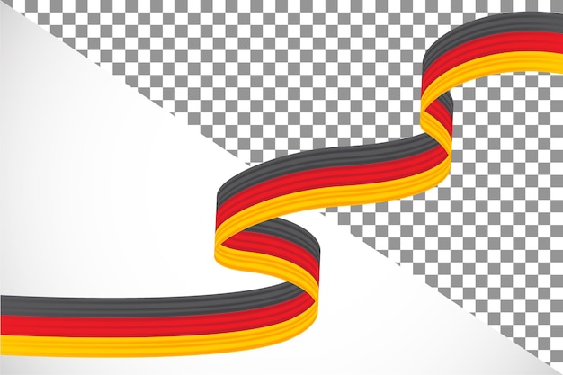 PSD 3d-band der deutschen flagge-2