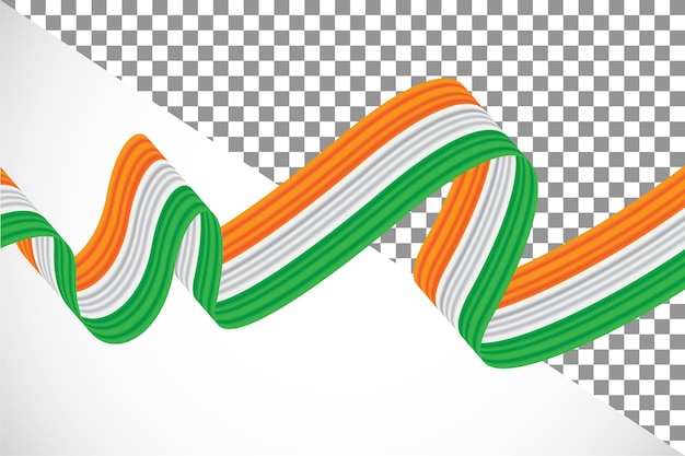 PSD 3d-band der indien-flagge27