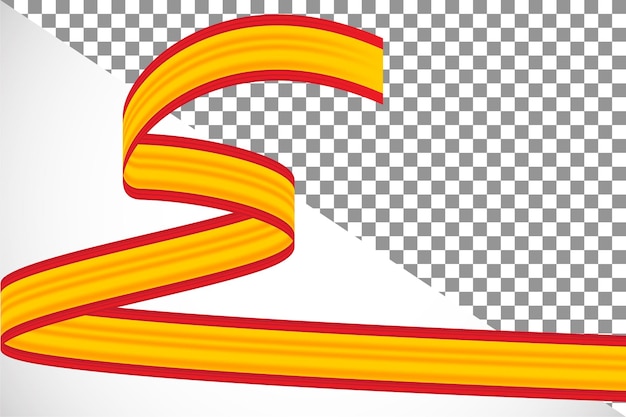 PSD 3d-band der spanien-flagge-4